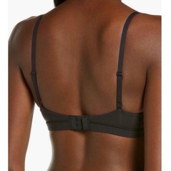 SKIMS Fits Everybody Crossover Bralette Unlined Black Size 2X - Picture 4 of 7